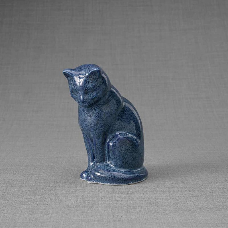 Kitten Urn for Ashes in Blue