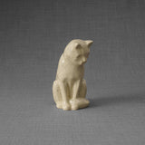 Kitten Urn for Ashes in Crackle Glaze