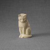 Kitten Urn for Ashes in Crackle Glaze