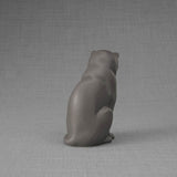Kitten Urn for Ashes in Matte Grey