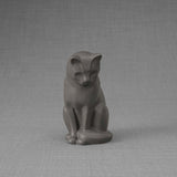 Kitten Urn for Ashes in Matte Grey