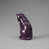 Kitten Urn for Ashes in Violet