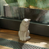 Kitten Urn for Ashes in Matte White