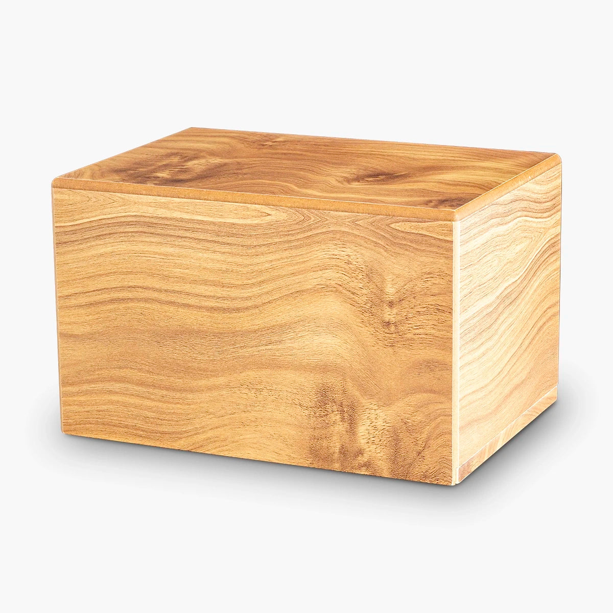 oak wood effect mdf cremation urn for adult ashes