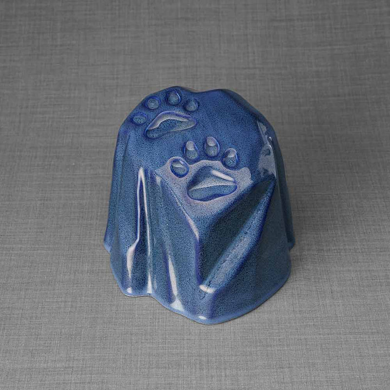 Paw Prints Dog Urn For Ashes Blue