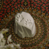 Paw Prints Pet Urn for Ashes in Matte White