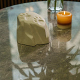 Paw Prints Pet Urn for Ashes in Matte White