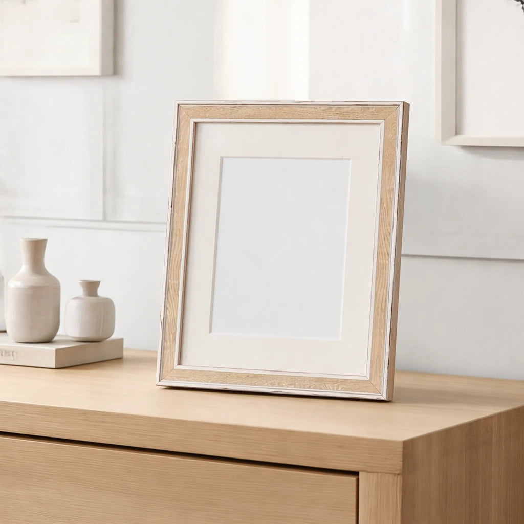 Pet Memorial Photo Frame in Beige - Medium