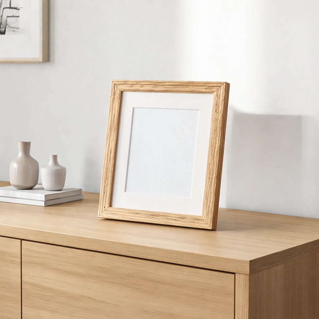 Pet Memorial Photo Frame in Light Oak - Medium