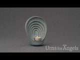Guardian Angel Small Urn for Ashes in Matte Grey