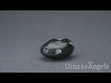 Ripples Small Urn for Ashes in Green