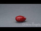 Pebbles Small Urn for Ashes in Red