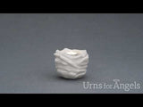 Illumination Candle Small Urn for Ashes in Matte White