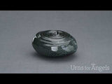 Ripples Adult Cremation Urn for Ashes in Black