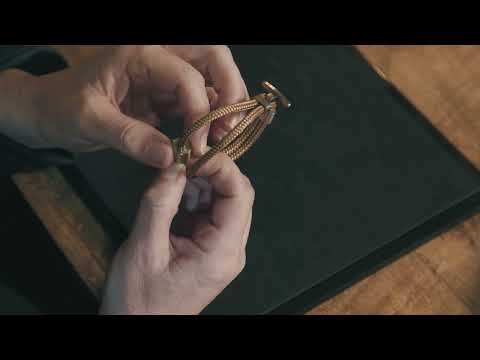Corded Ashes Bracelet for Men in Red