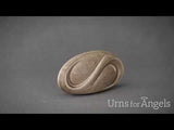 Infinity Small Urn for Ashes in Beige Grey