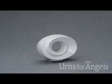 The Passage Small Urn for Ashes in White
