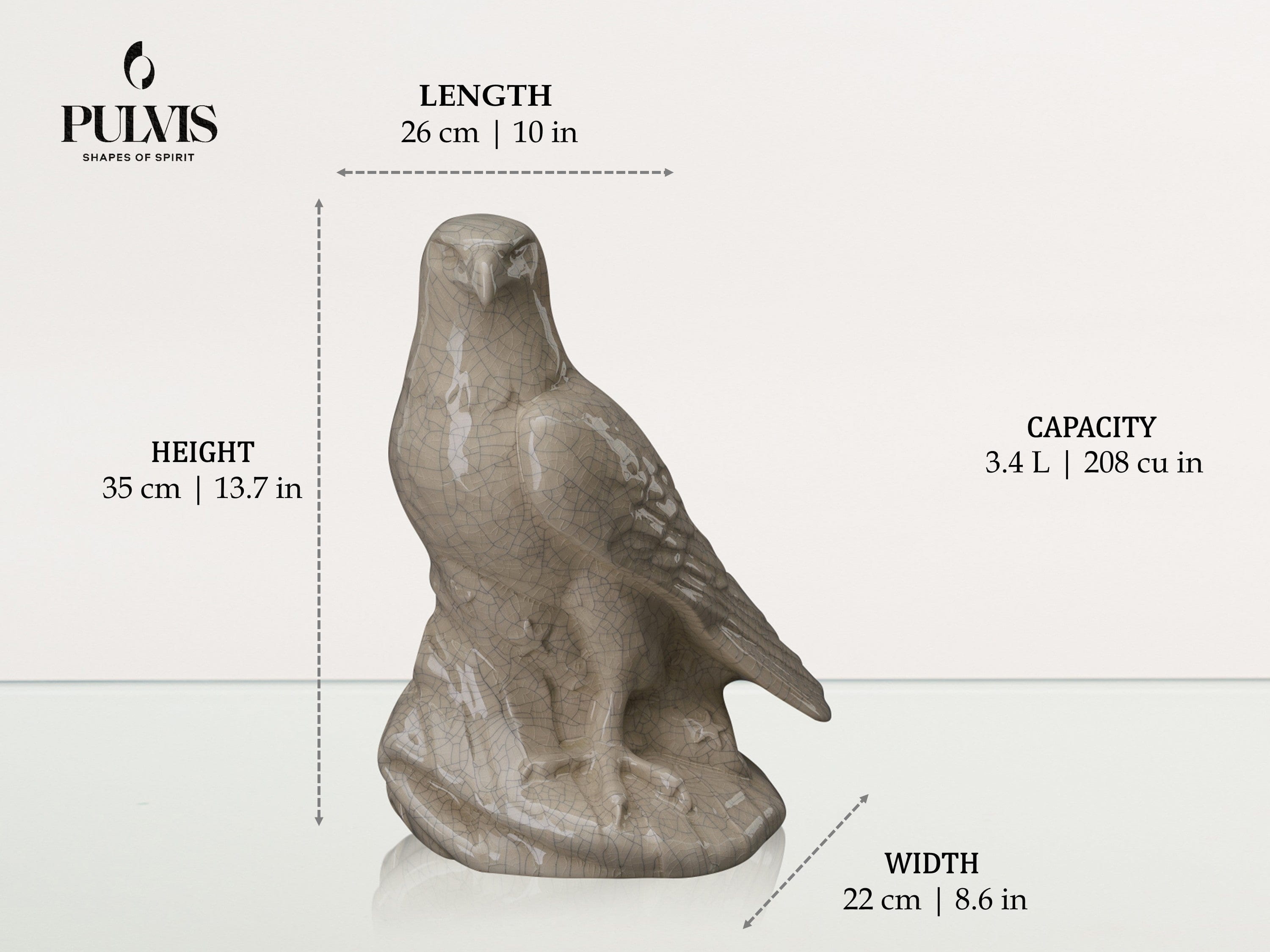 Aquilae Adult Cremation Urn for Ashes