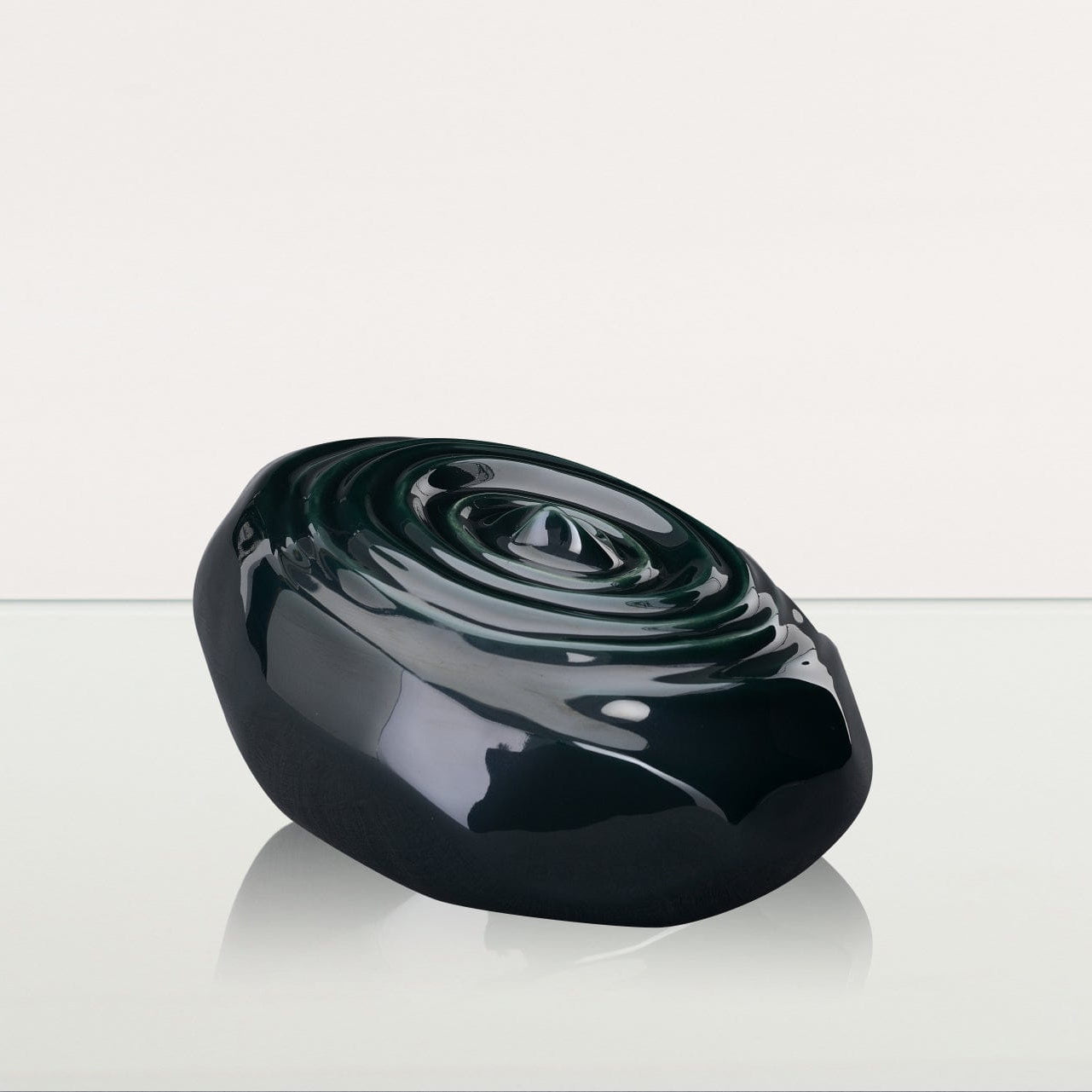 Ripples Adult Cremation Urn for Ashes in Oxide Green