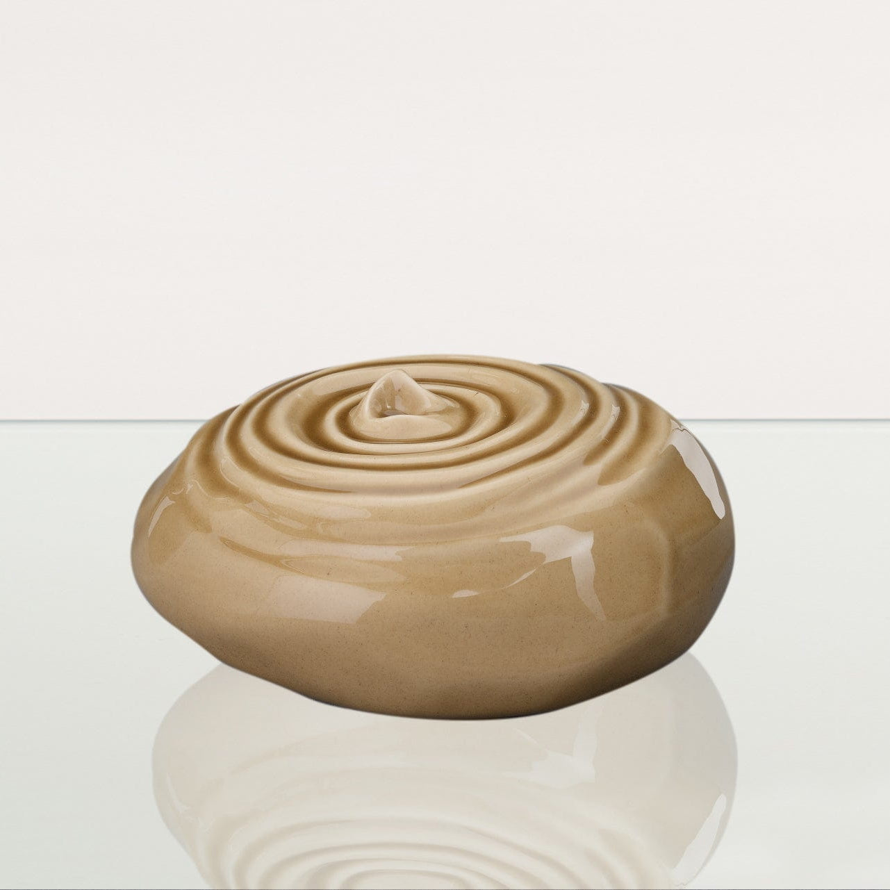 Ripples Adult Cremation Urn for Ashes in Beige