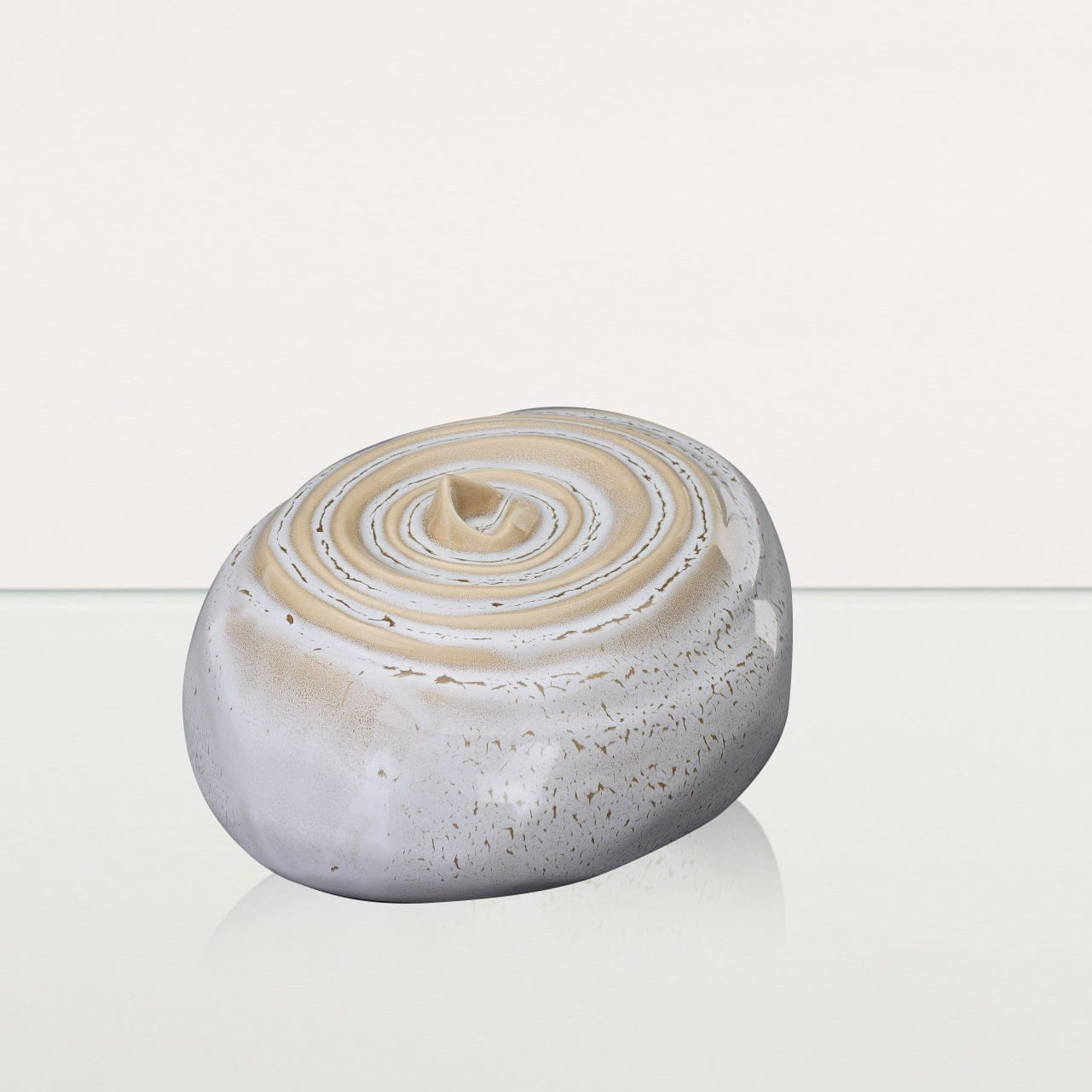 Ripples Adult Cremation Urn for Ashes in Beige Melange