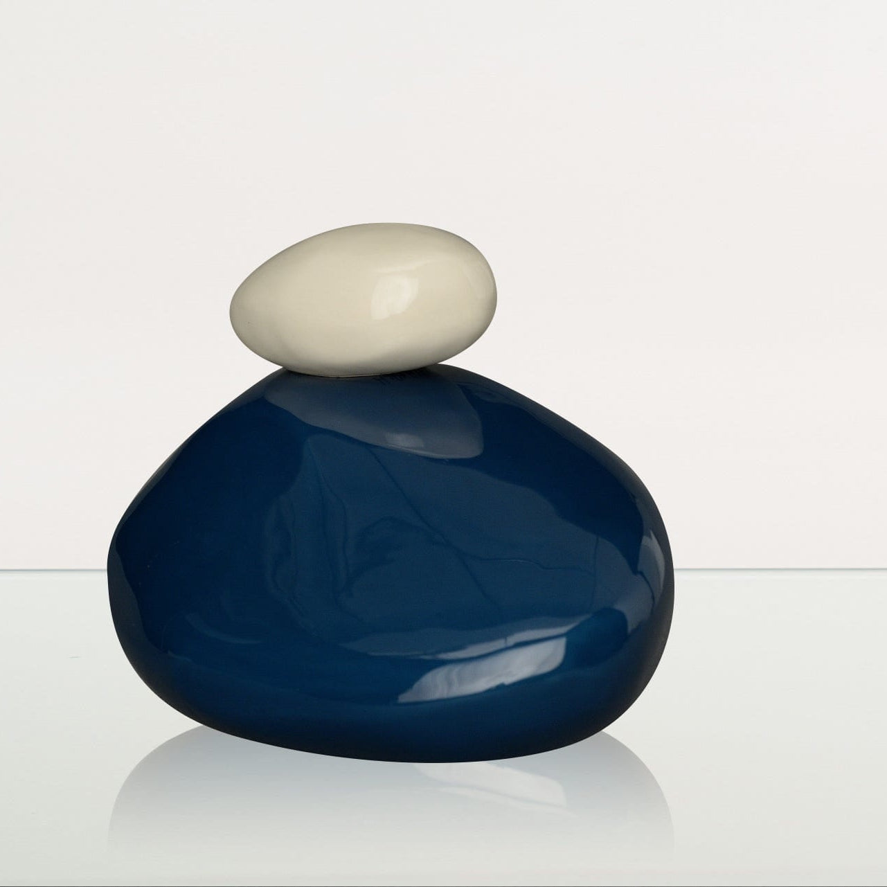 Pebbles Adult Cremation Urn for Ashes in Light Blue