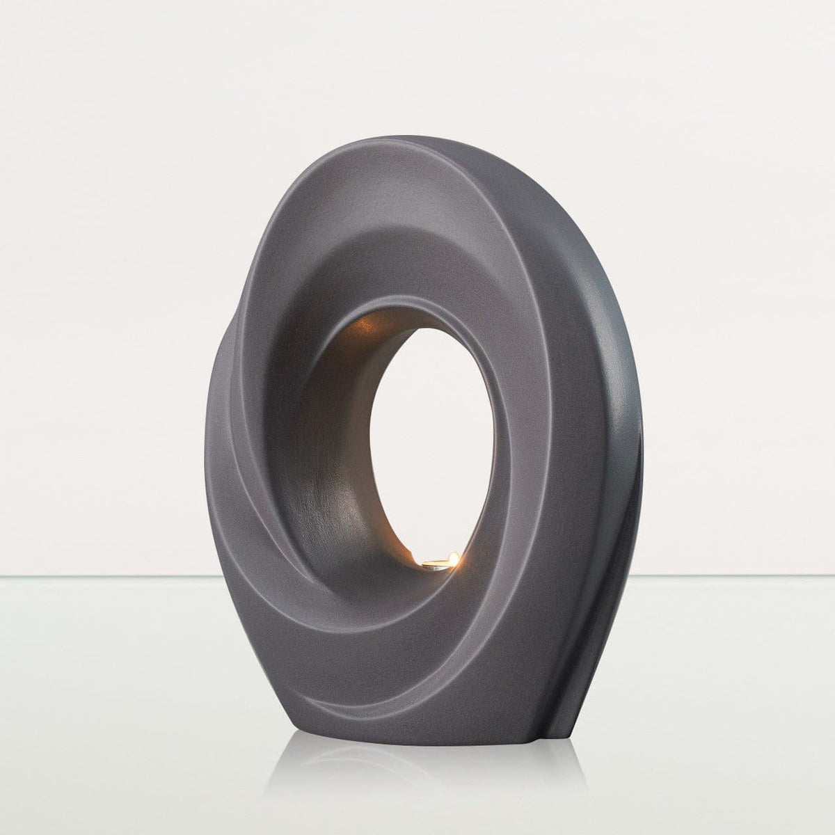 The Passage Adult Cremation Urn for Ashes in Matte Grey