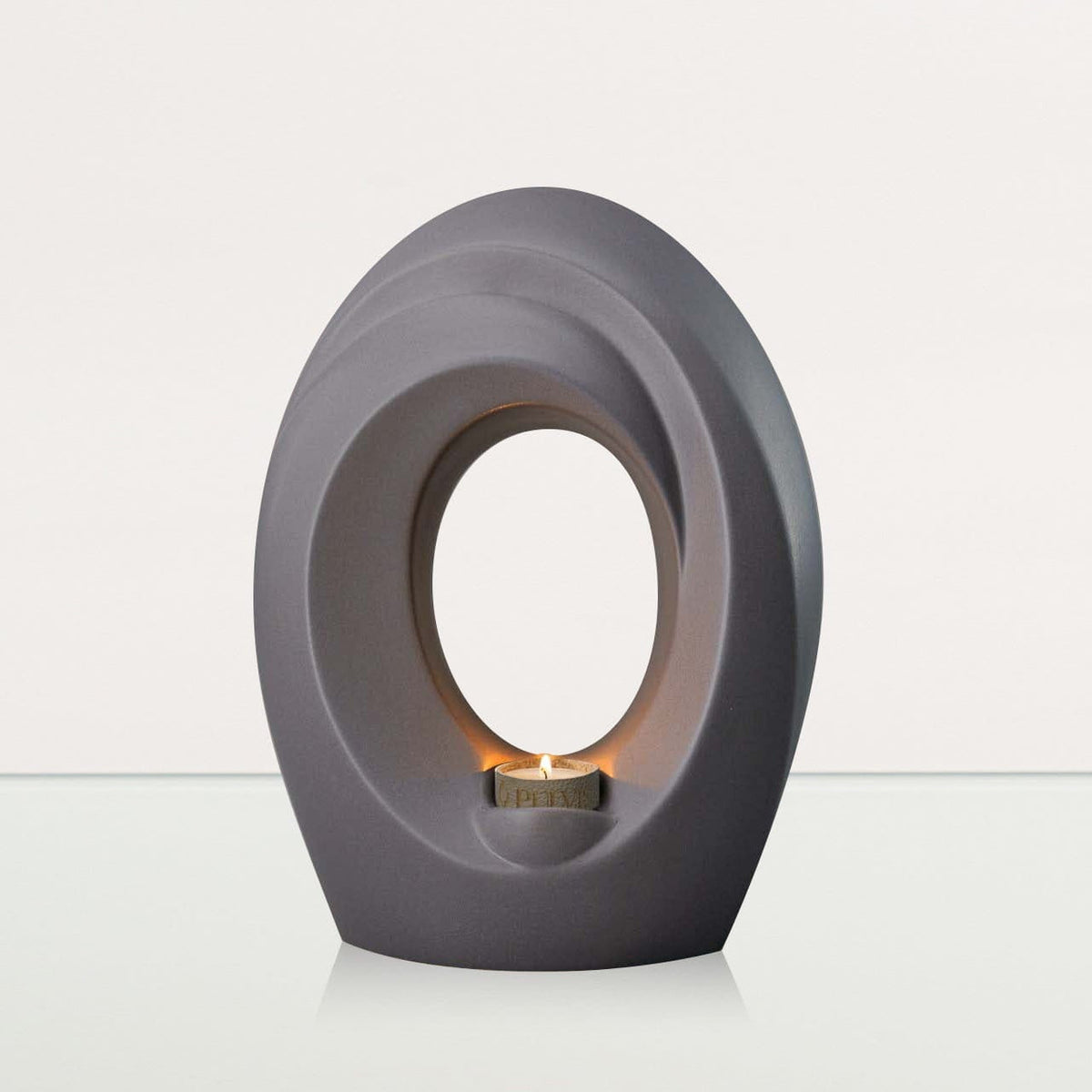 The Passage Adult Cremation Urn for Ashes in Matte Grey