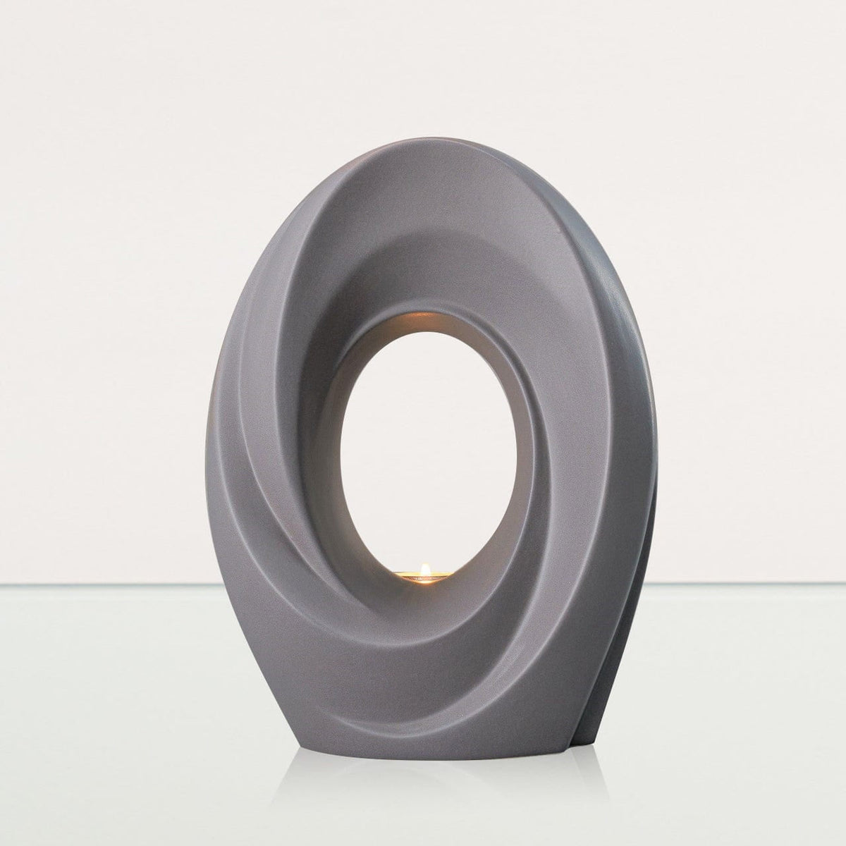 The Passage Adult Cremation Urn for Ashes in Matte Grey