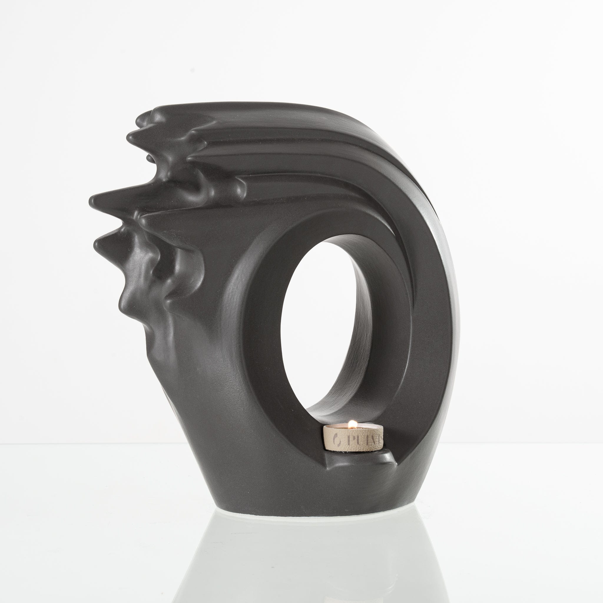 Zephyr Adult Cremation Urn for Ashes in Matte Grey