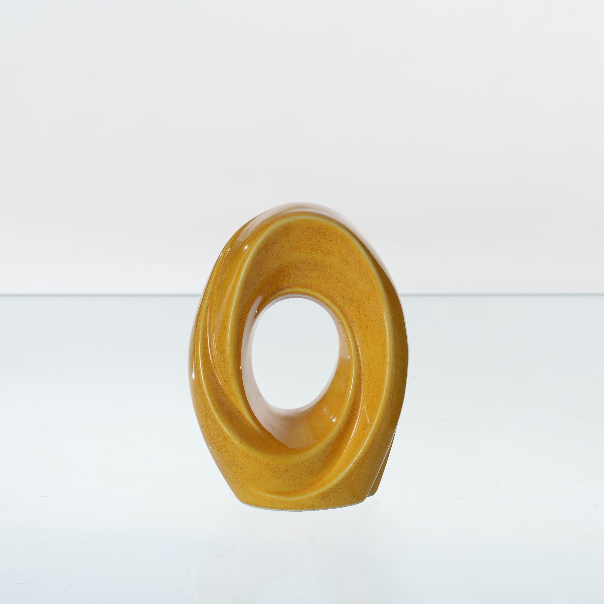 The Passage Mini Urn for Ashes in Amber Yellow
