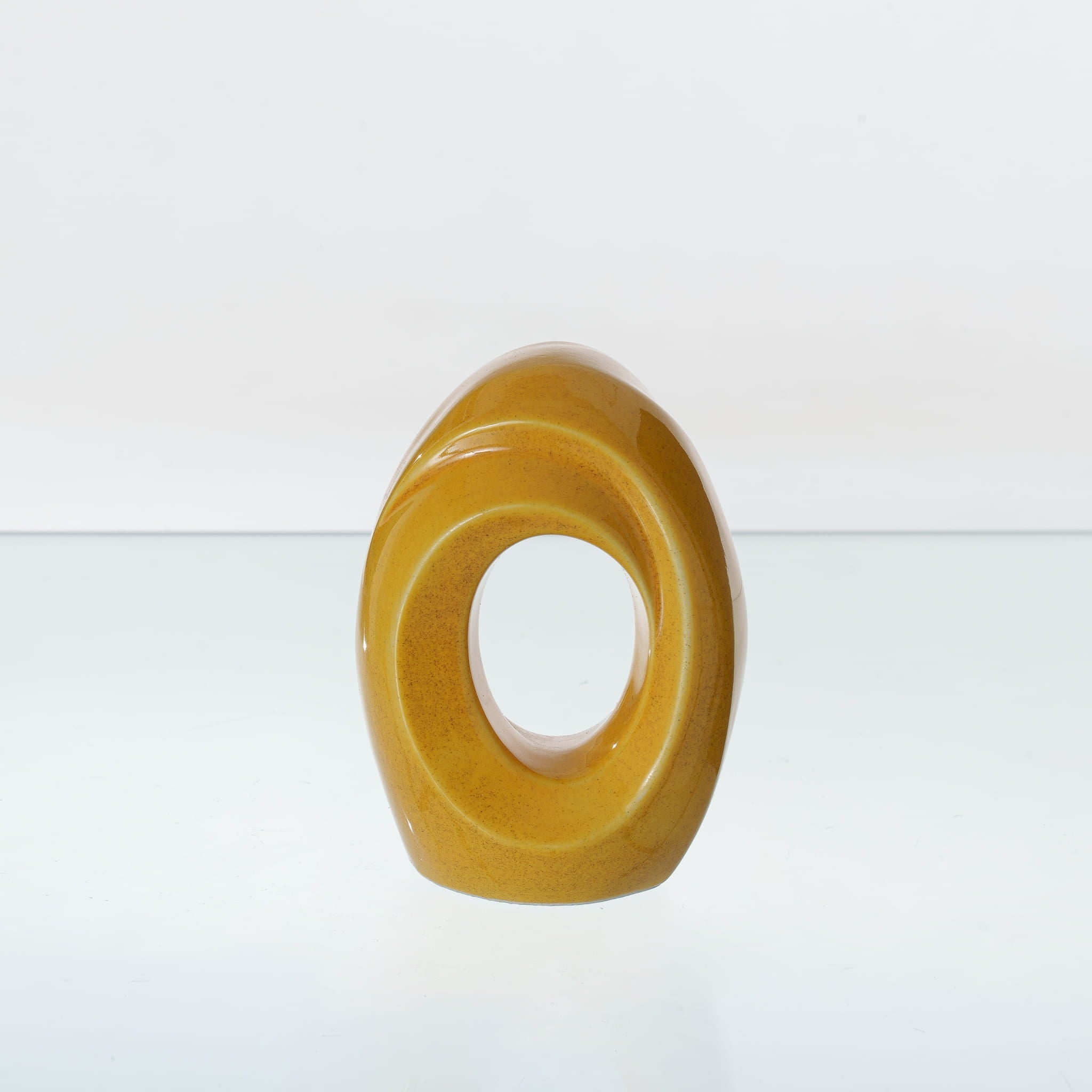 The Passage Mini Urn for Ashes in Amber Yellow