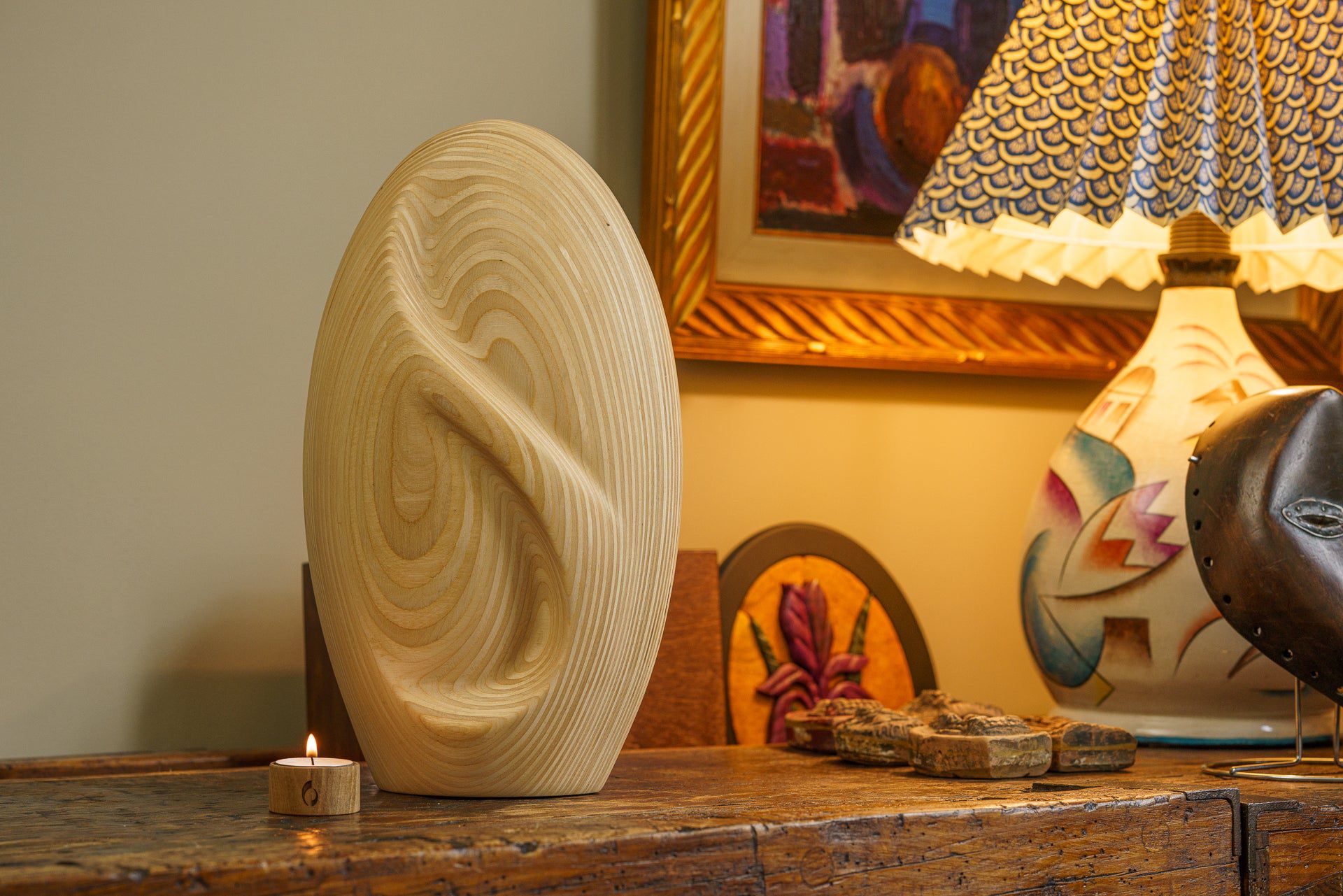 Infinity Wooden Urn for Ashes - Premium Plywood