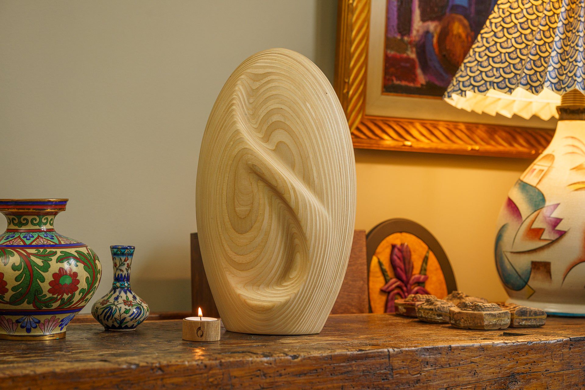 Infinity Wooden Urn for Ashes - Premium Plywood