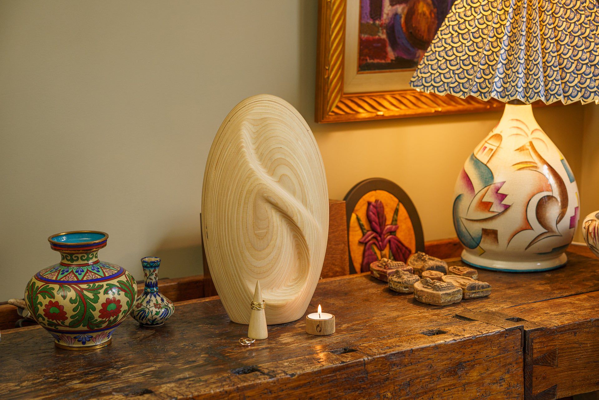 Infinity Wooden Urn for Ashes - Premium Plywood