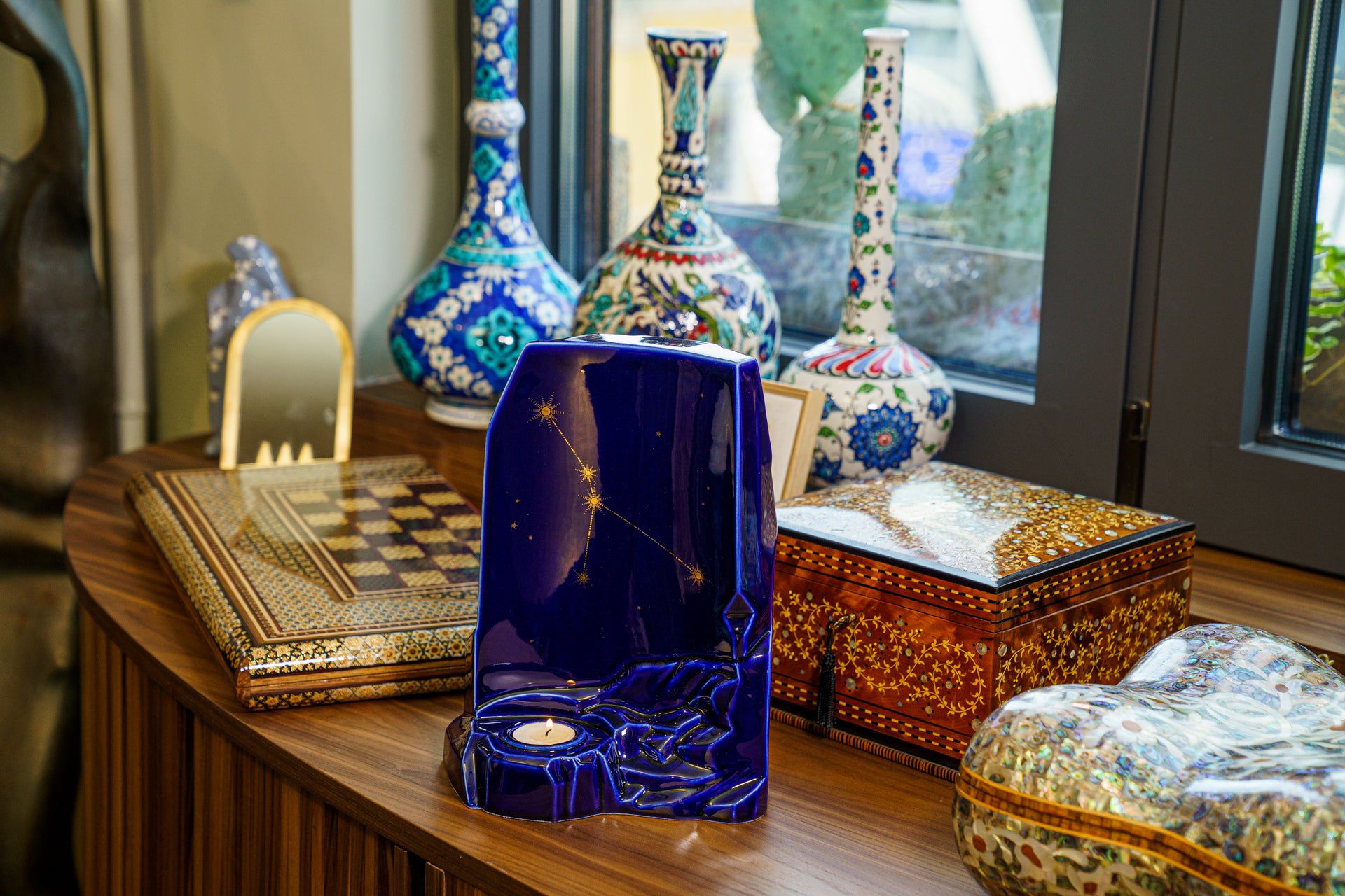 Zodiac Cancer Adult Cremation Urn for Ashes