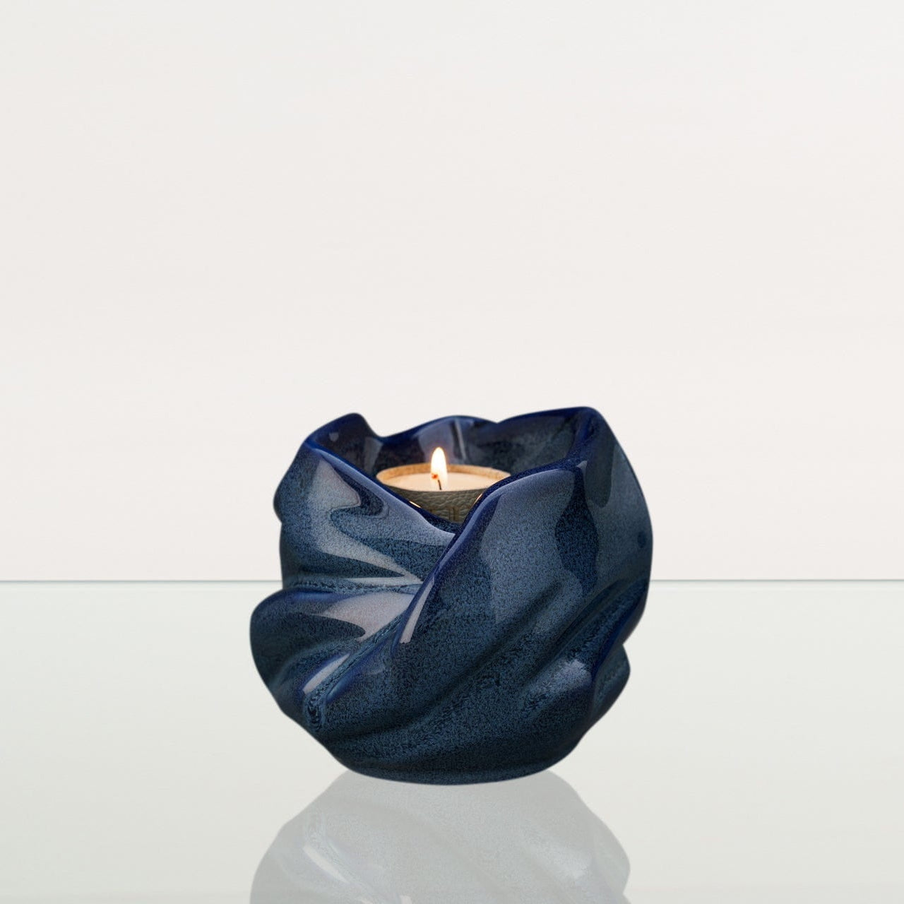 Candle Keepsake Urn for Ashes in Blue