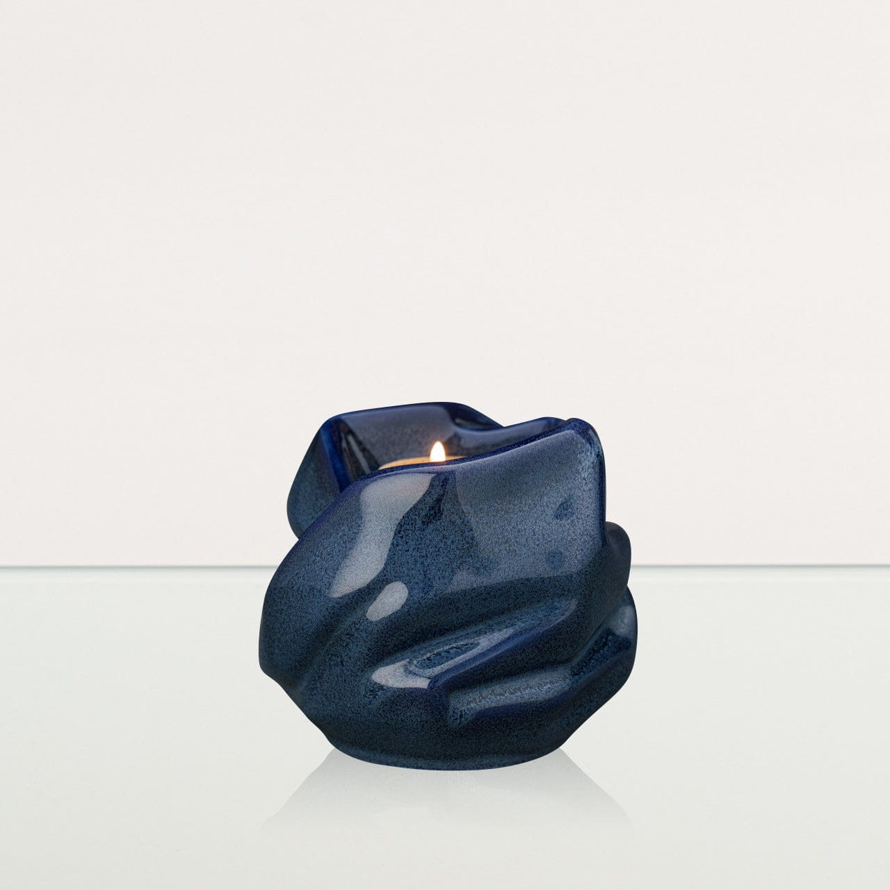 Candle Keepsake Urn for Ashes in Blue