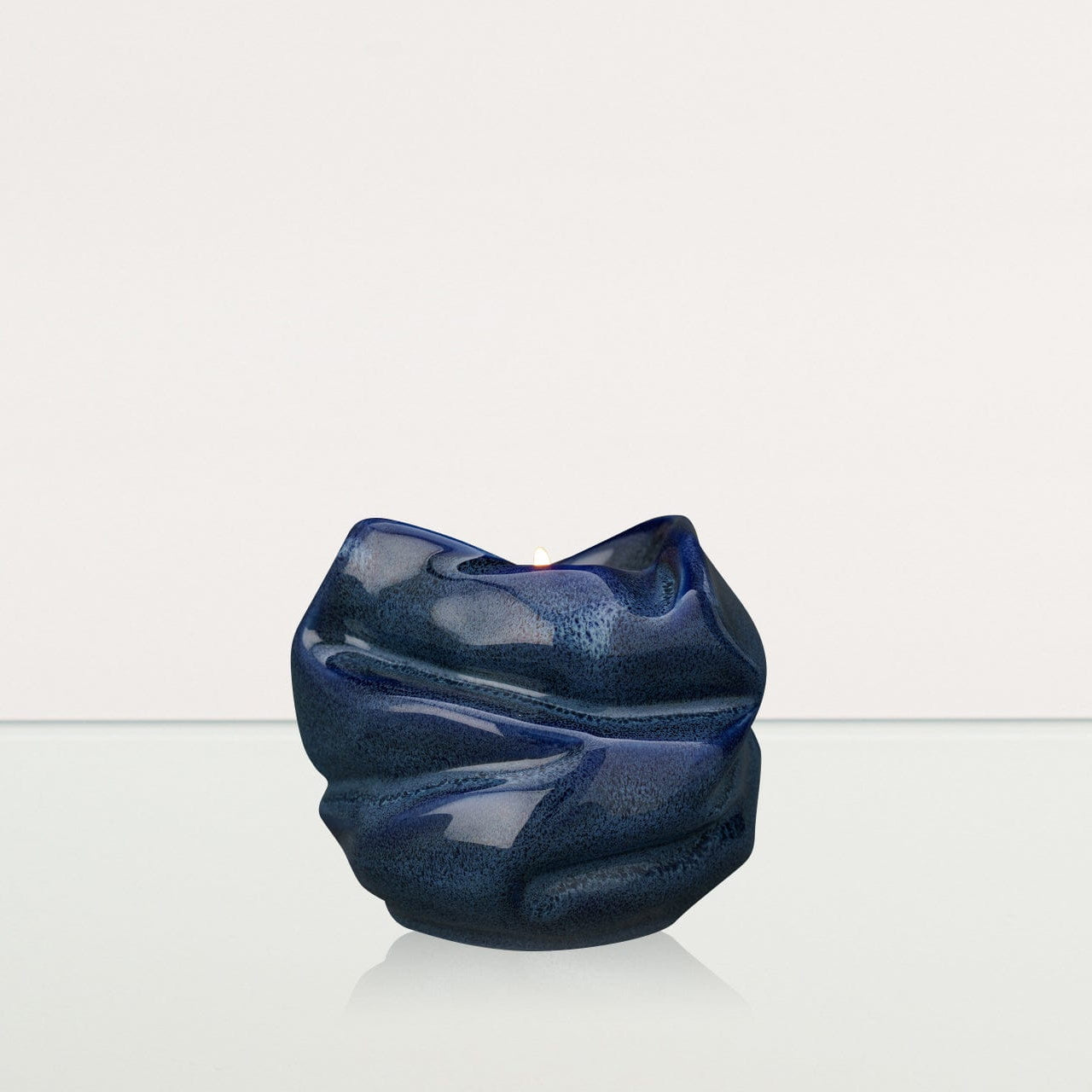 Candle Keepsake Urn for Ashes in Blue