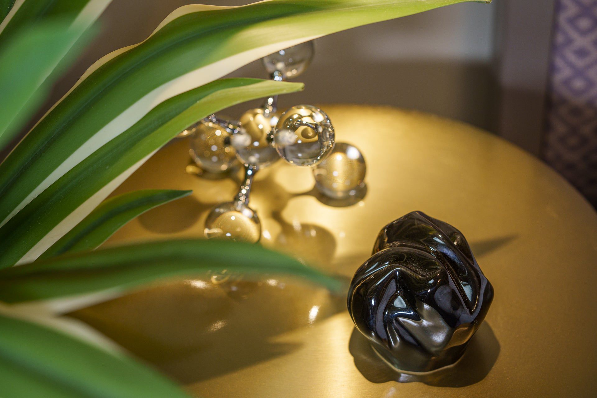 Precious Small Urn for Ashes in Amber Yellow