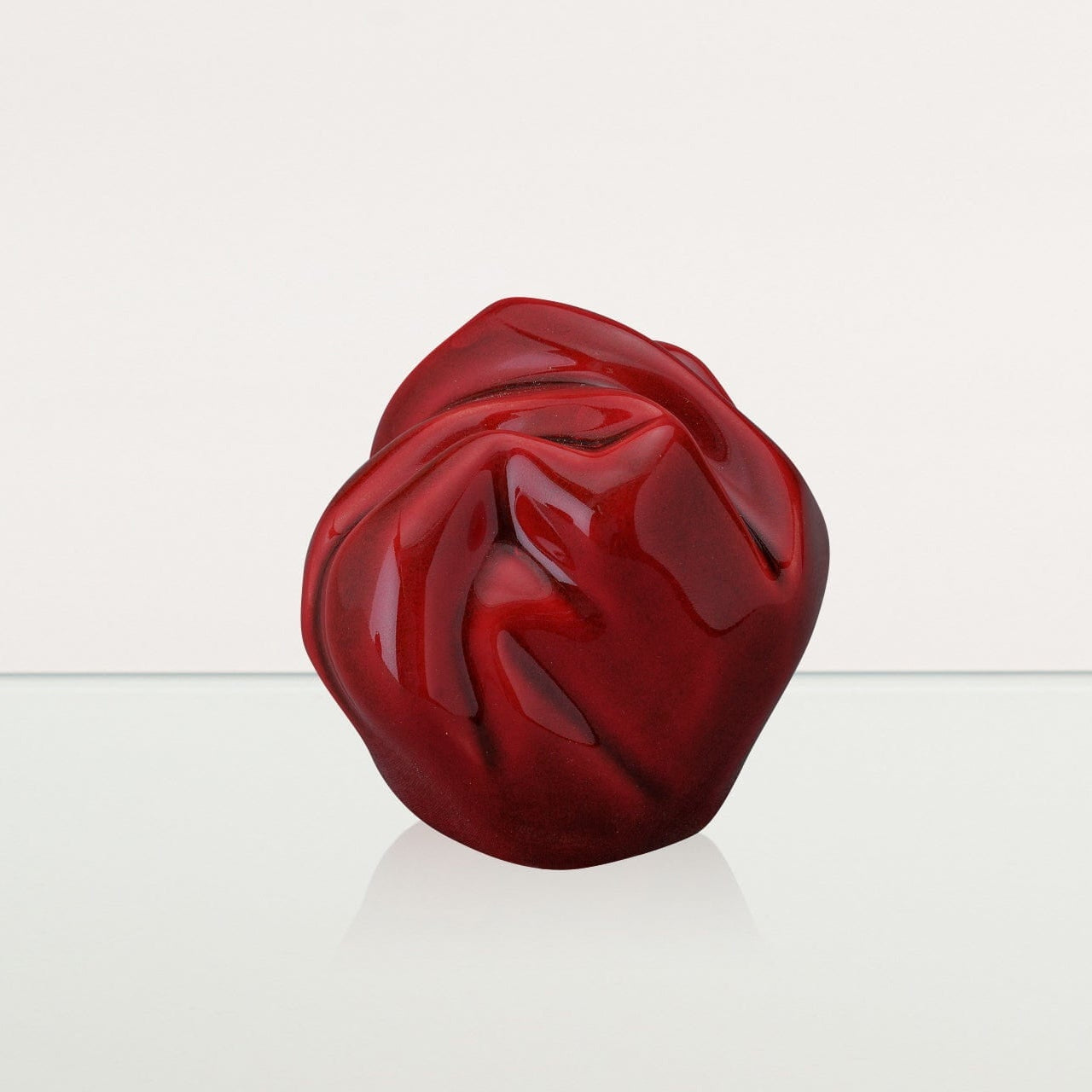 Precious Small Urn for Ashes in Red