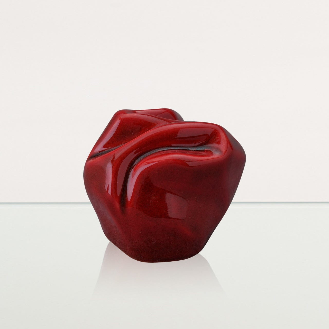 Precious Small Urn for Ashes in Red