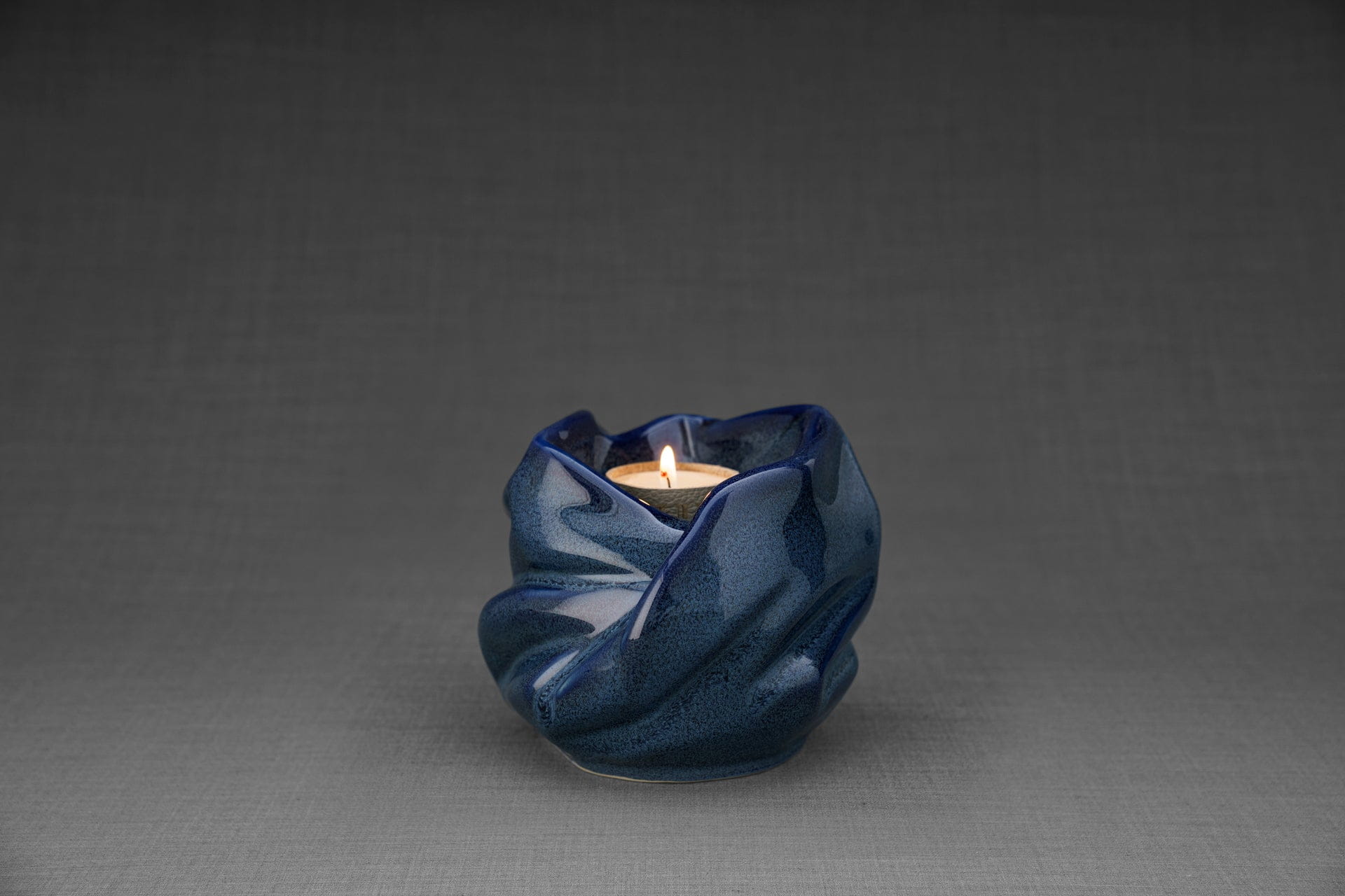 Candle Keepsake Urn for Ashes in Blue