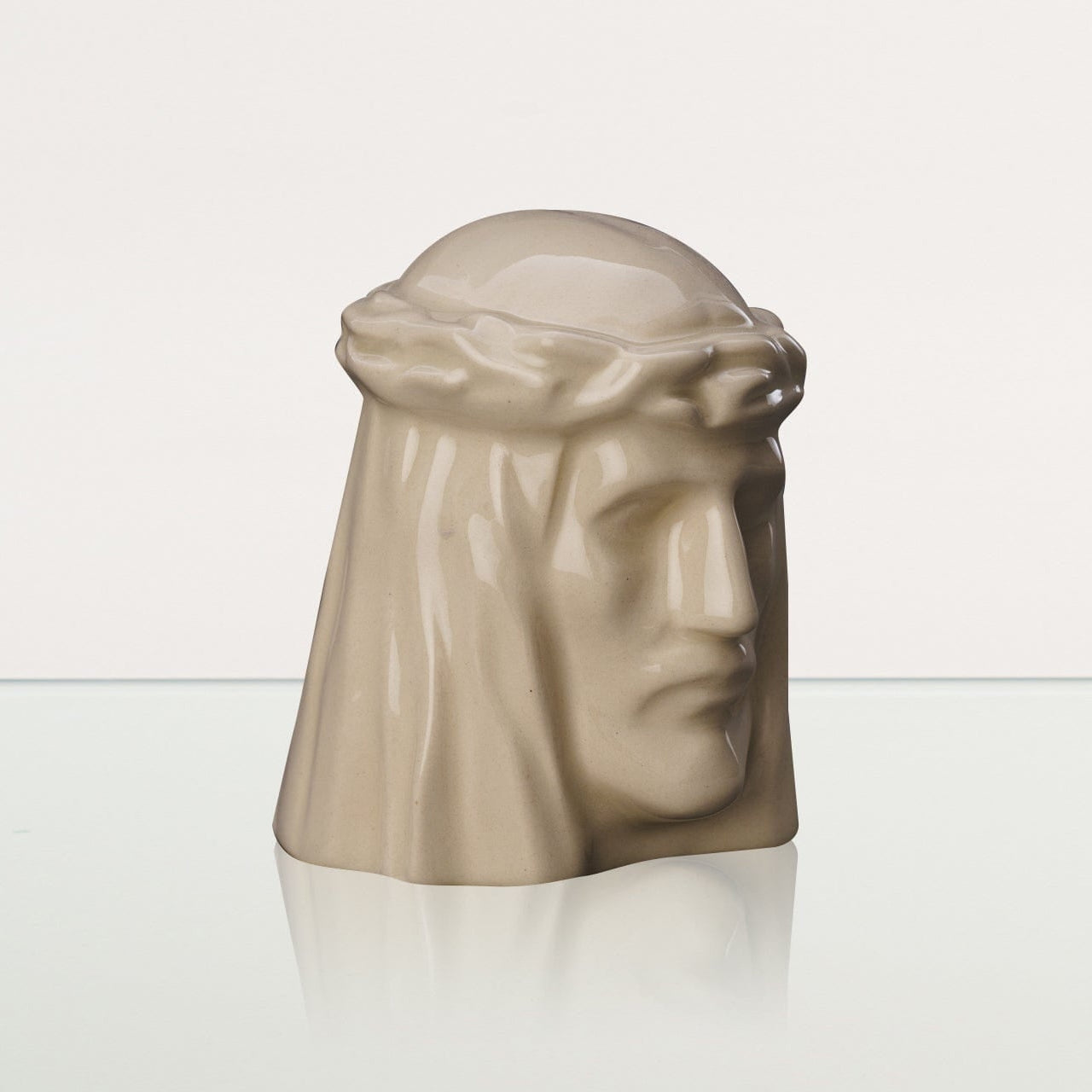 The Christ Mini Urn for Ashes in Cream