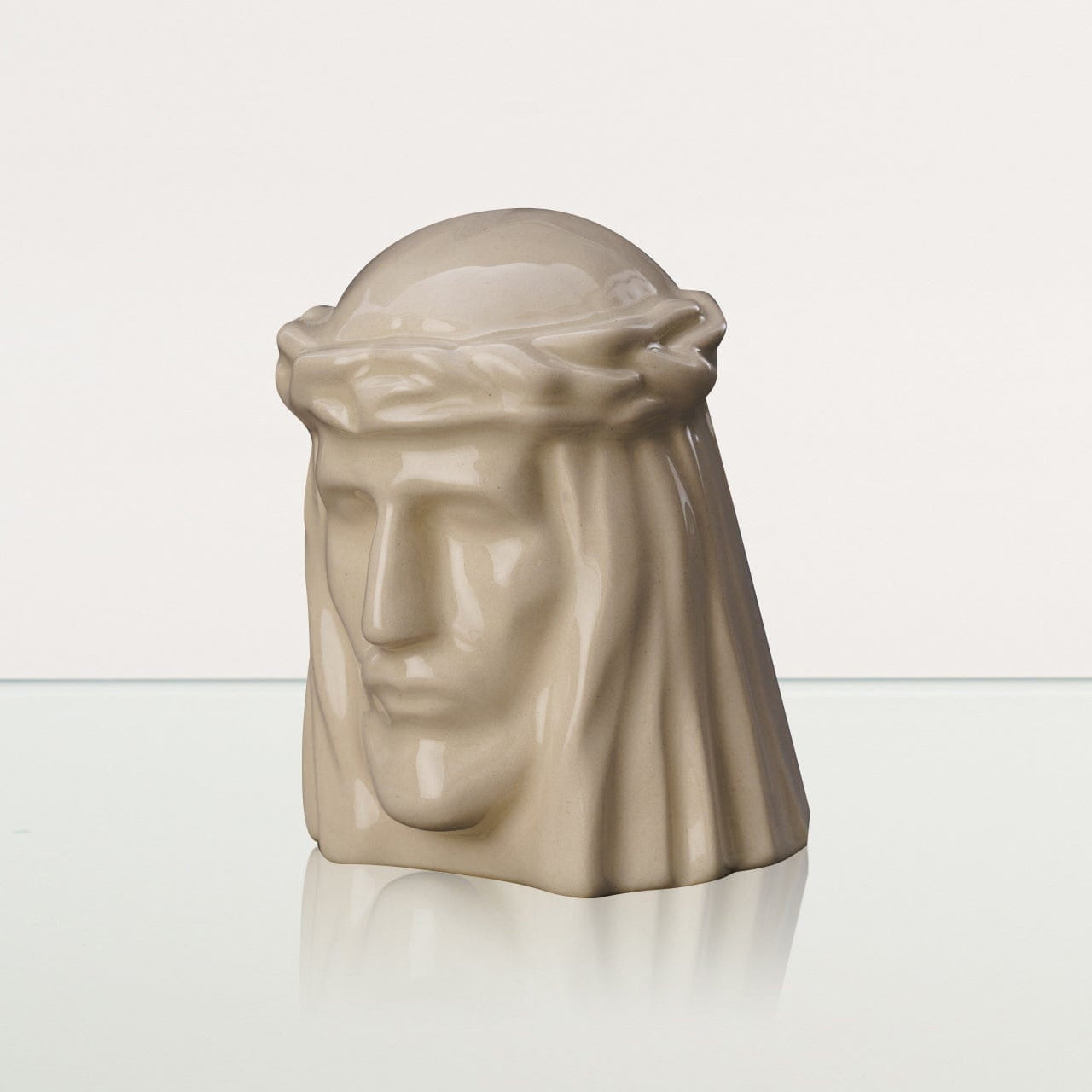 The Christ Mini Urn for Ashes in Cream