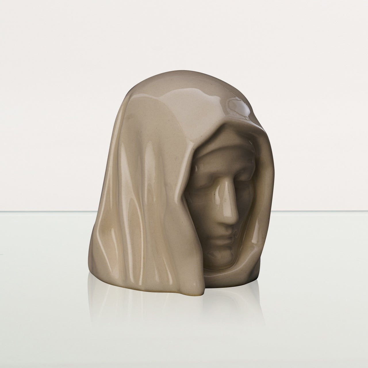The Holy Mother Mini Urn for Ashes in Cream
