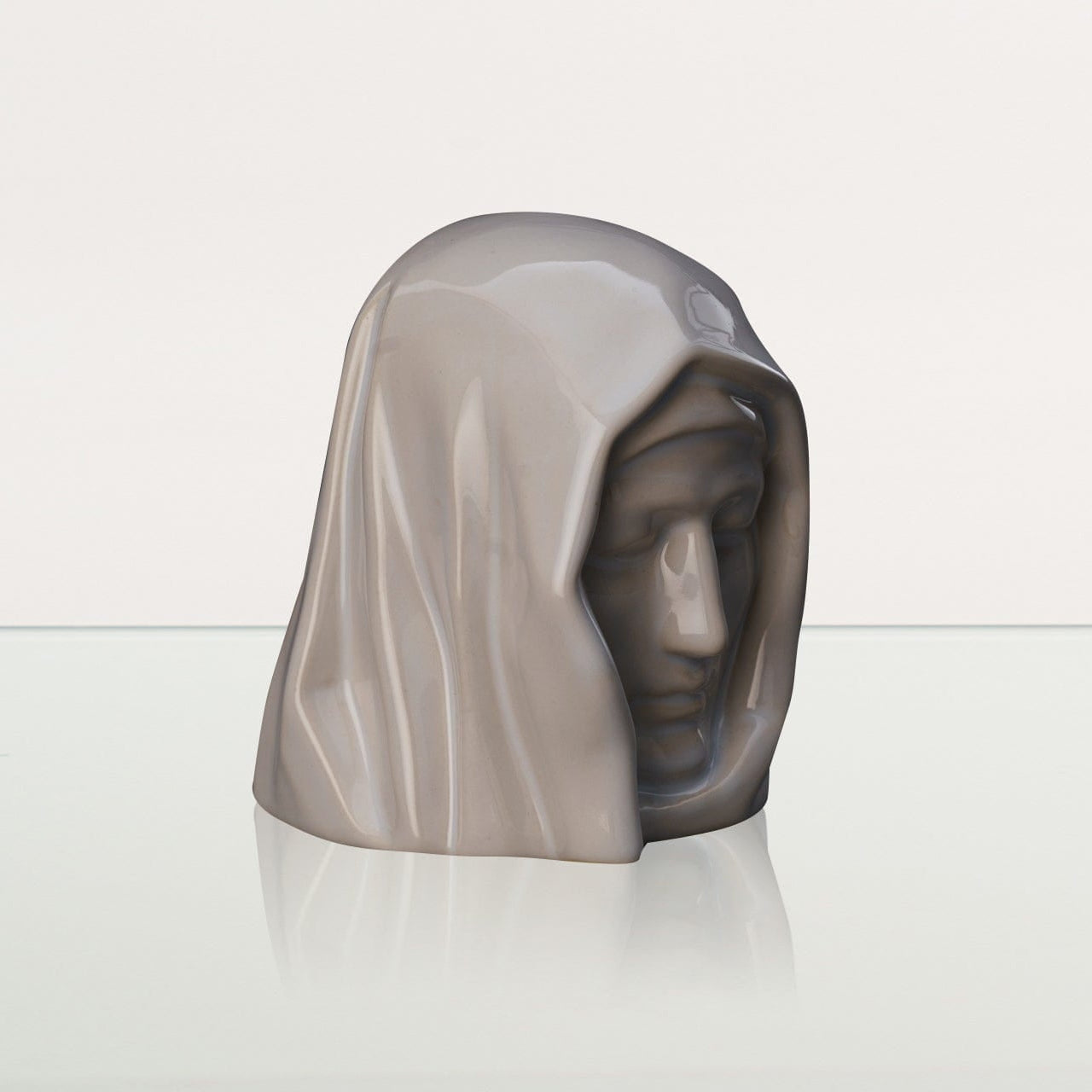 The Holy Mother Mini Urn for Ashes in White