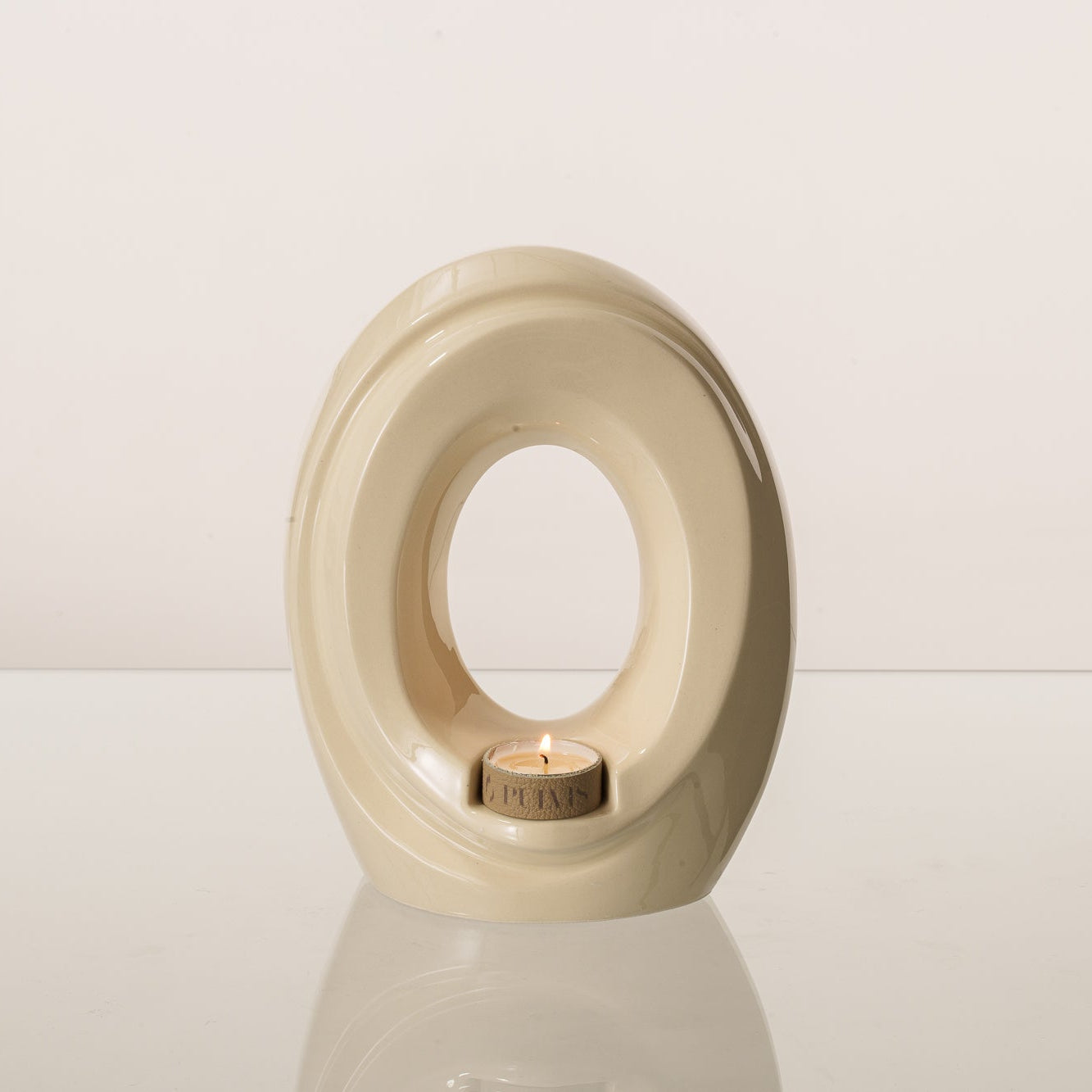 The Passage Medium Urn for Ashes in Cream
