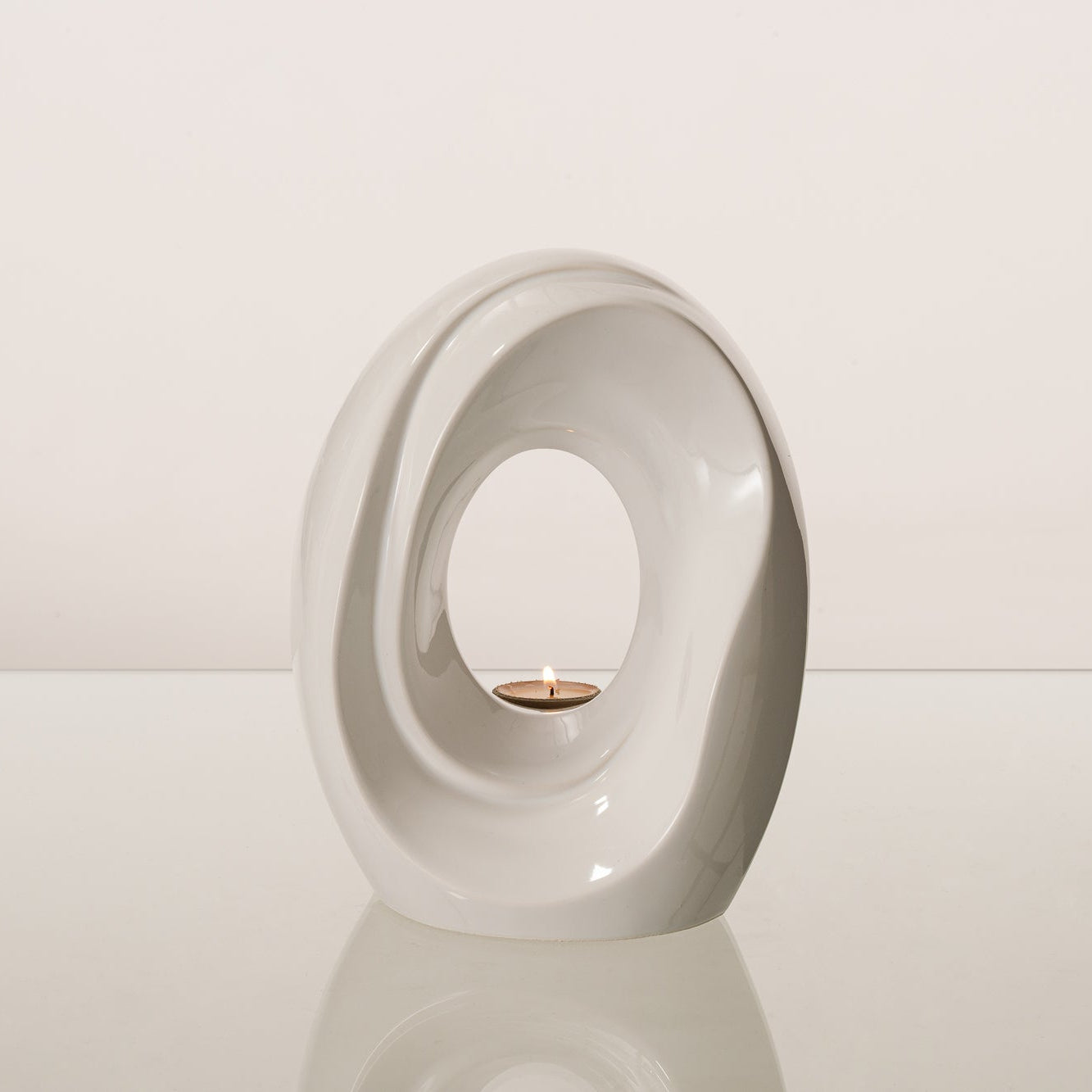 The Passage Medium Urn for Ashes in White