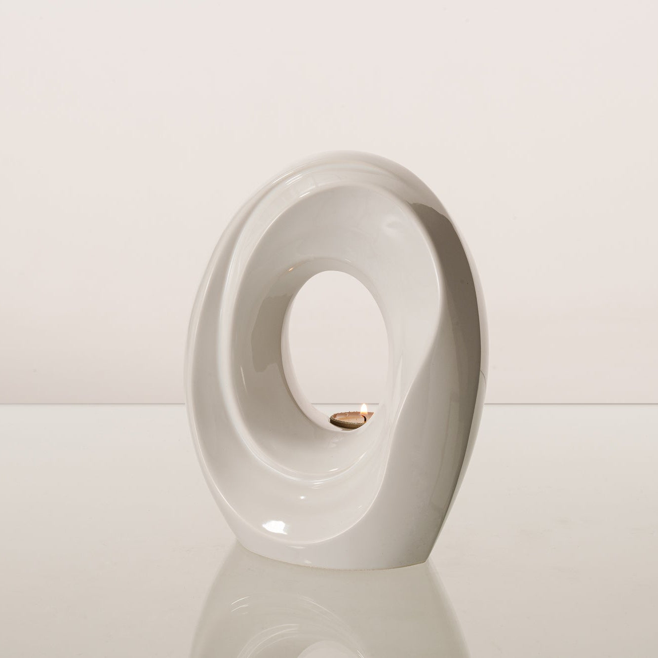 The Passage Medium Urn for Ashes in White